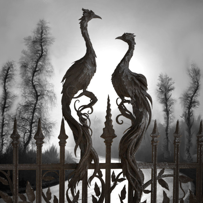 Silhouette of a hiker at sunset